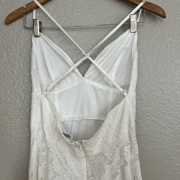 NWOT Essence of Love White Lace Sleeveless Maxi Dress - Picture 6 of 11